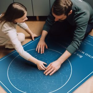 Sternkarte als symbolisches Geschenk